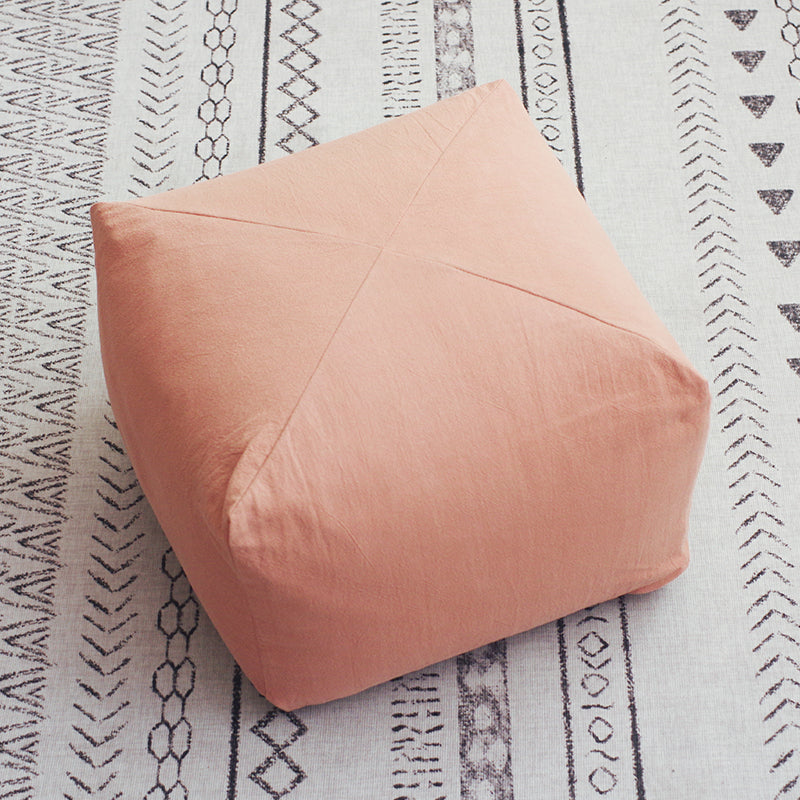Cushion Floor Japanese Style Square Stool Tatami Floor Bay Window Bedroom Coffee Table Shoe Changing Stool Removable and Washable Household Cloth