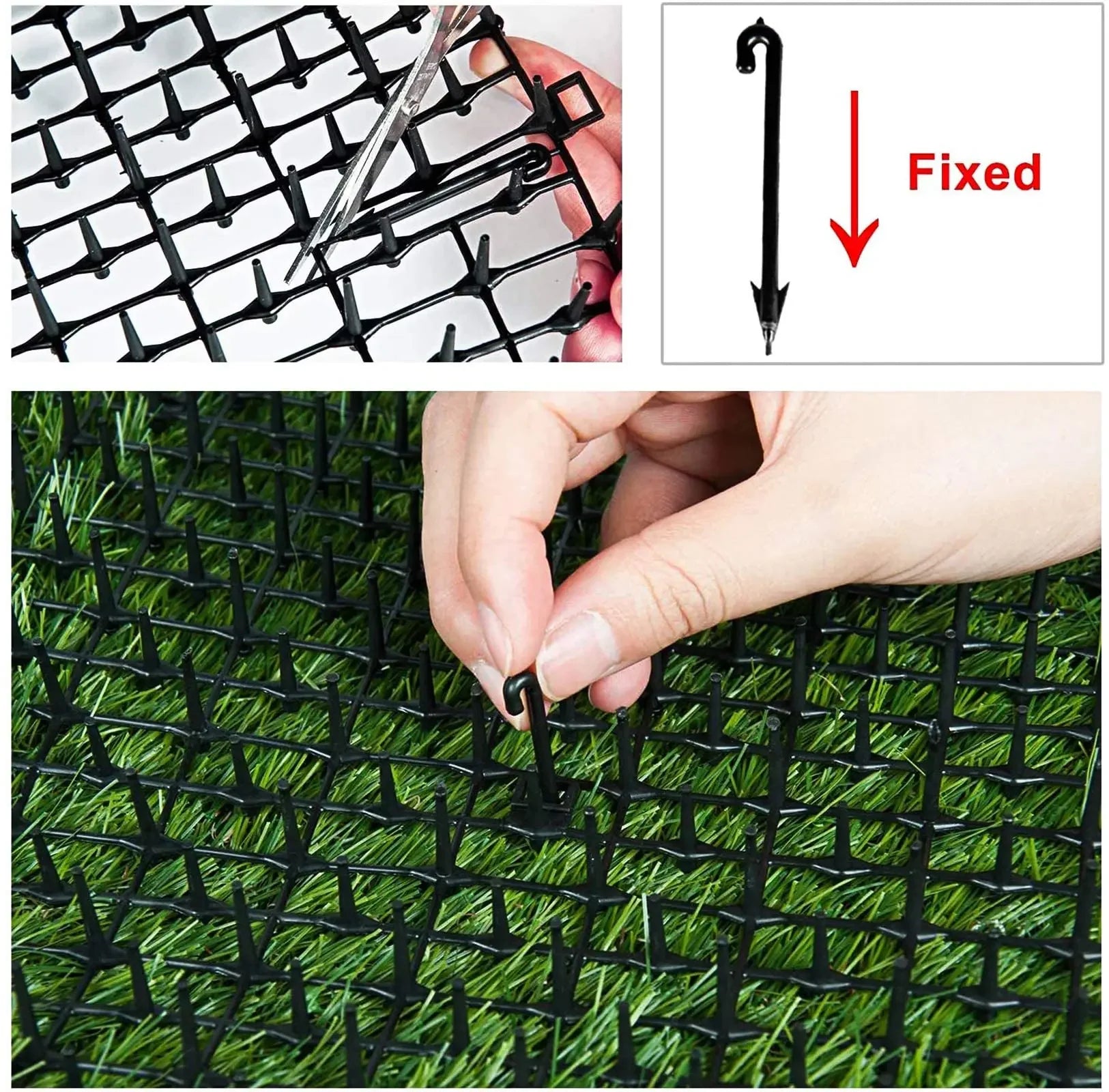 2M Dog Cat Scat Mat Animal Deterrent Repellent Plastic Scarer-Spike Tool Polypropylene Anti Cat Mat Household Garden Tools
