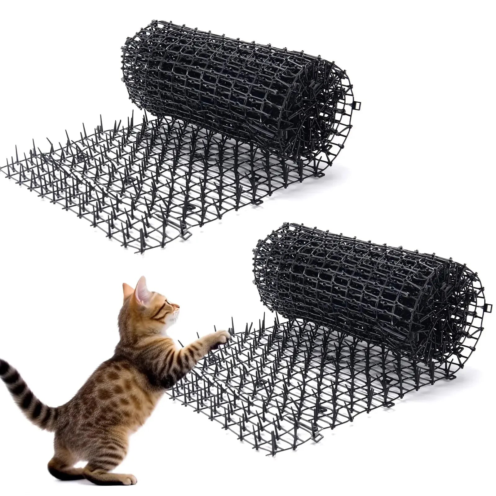 2M Dog Cat Scat Mat Animal Deterrent Repellent Plastic Scarer-Spike Tool Polypropylene Anti Cat Mat Household Garden Tools