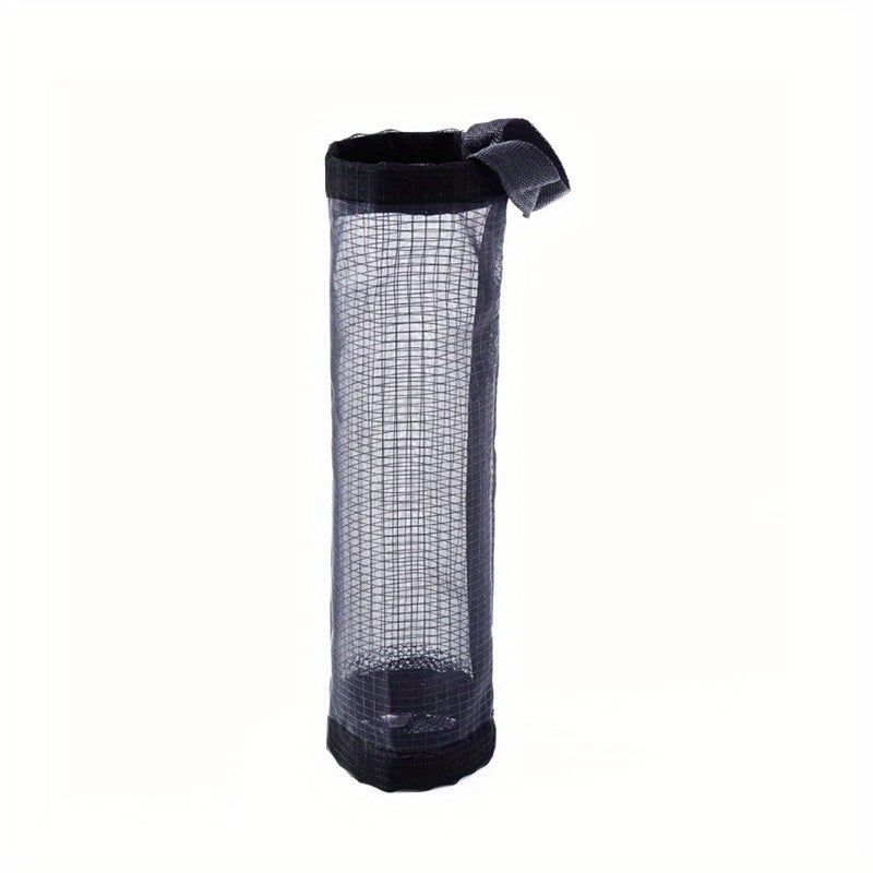 Plastic Bag Organizer 1/10pcs, Hanging Mesh Storage Dispenser, Foldable, Breathable, Washable Hanging Trash Bag Holder, Multiple Colors Available, Suitable for Kitchen Plastic Bag Storage