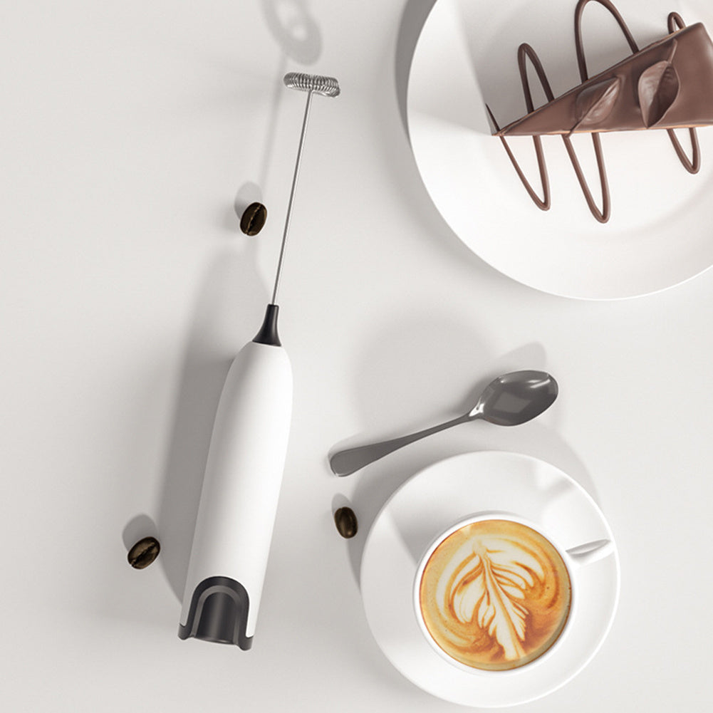 Electric Milk Frother For Perfectly Frothed Coffee And Creamy Cappuccinos Non-Battery