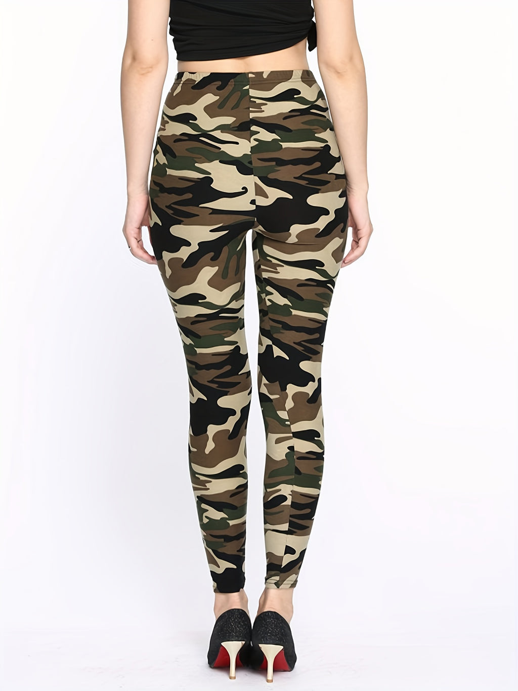 [Floral Leggings] High Waist Floral Printed Women's Leggings | Casual Sweatpants Pants