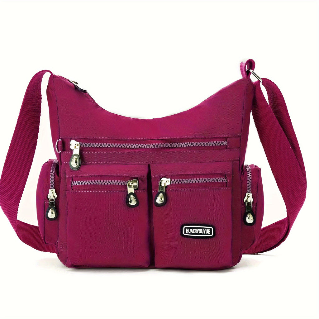 [Lightweight Square Bag] Lightweight Multi-Pocket Square Bag | Unisex Messenger Bag for Men and Women, Travel Shoulder Crossbody Bag