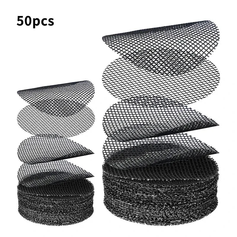 50PCS Prevent Soil Loss Breathable Gasket Leakproof Drainage Flower Pot Hole Mesh Pad Bottom Mat Breathable Drainage Gasket Net