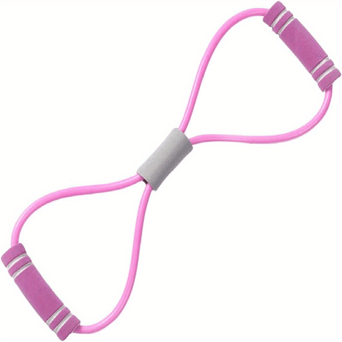 8-Shaped TPE Tension Belt with Handles - Elastic Yoga Resistance Band for Chest Expansion, Arm & Leg Stretching, Workout, Yoga, Pilates - Stackable, Medium Tension, Perfect for Beginners