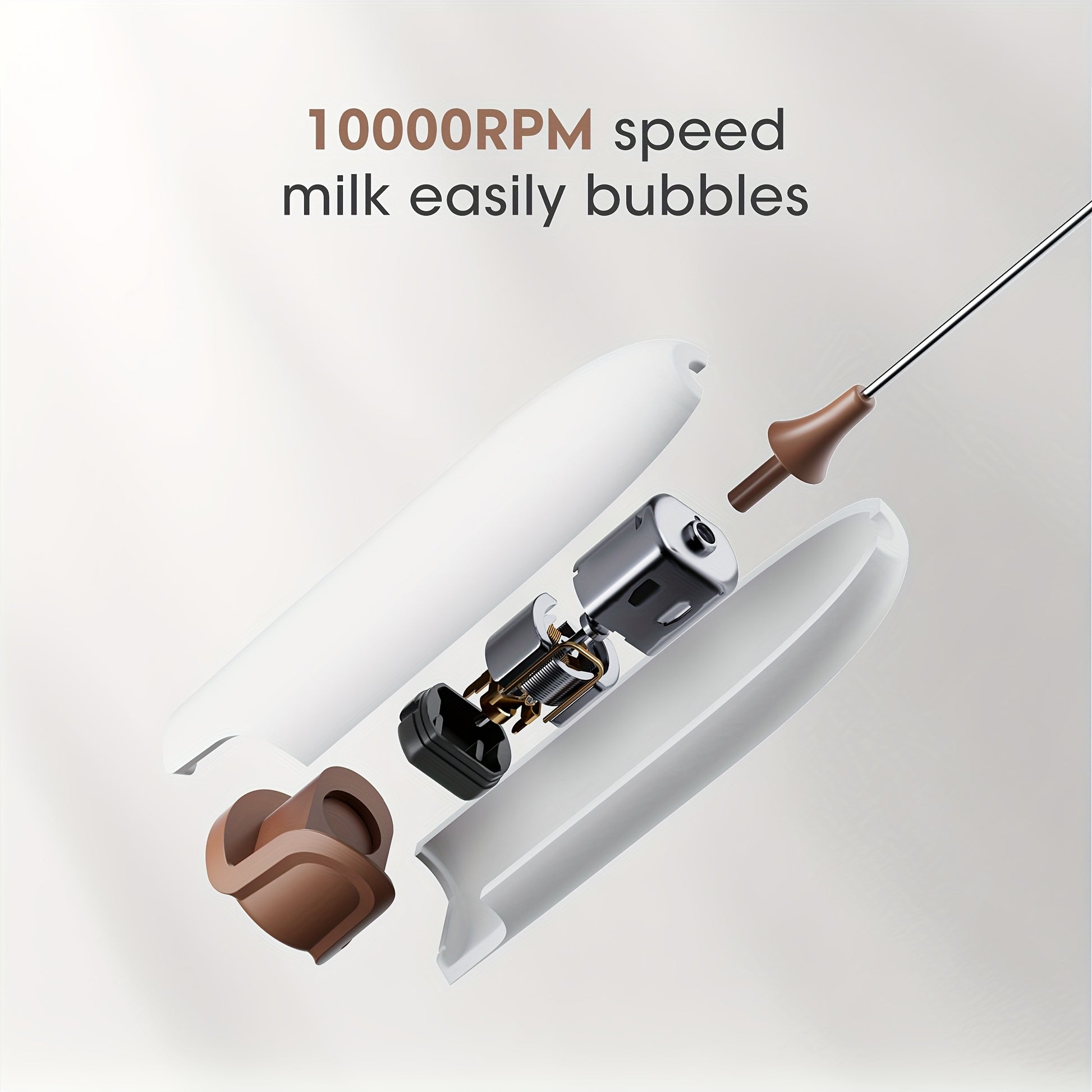 Electric Milk Frother For Perfectly Frothed Coffee And Creamy Cappuccinos Non-Battery