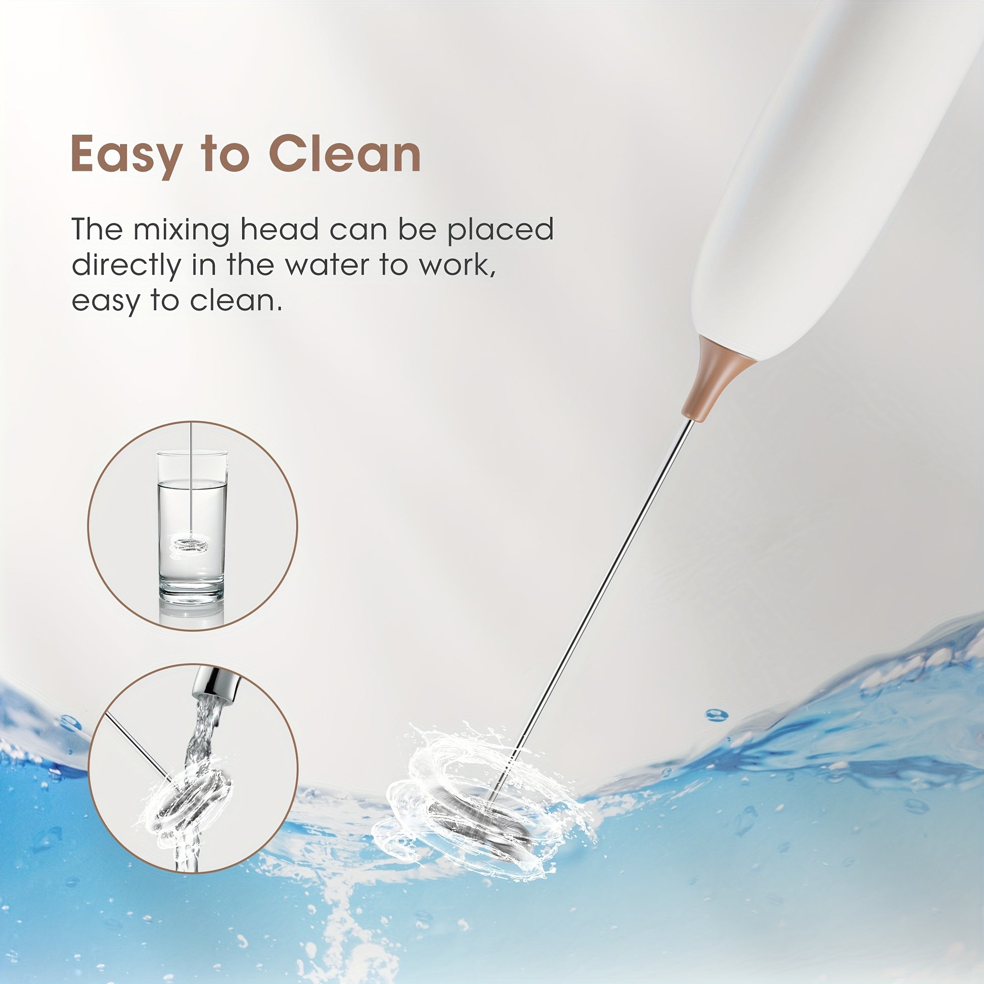 Electric Milk Frother For Perfectly Frothed Coffee And Creamy Cappuccinos Non-Battery