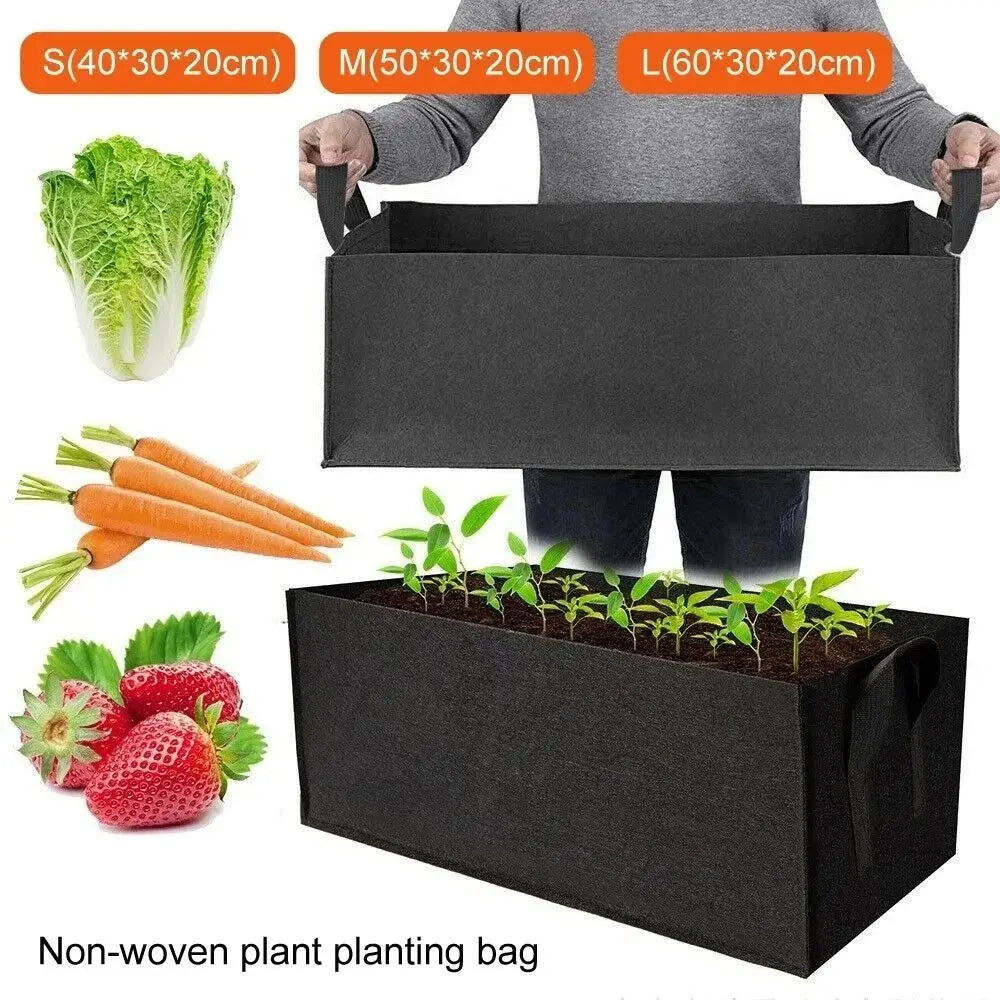 Square Felt Growing Bucket Plant Growth Bag Multi-Functional Vegetable Plant Non-Woven Felt Growing Bag