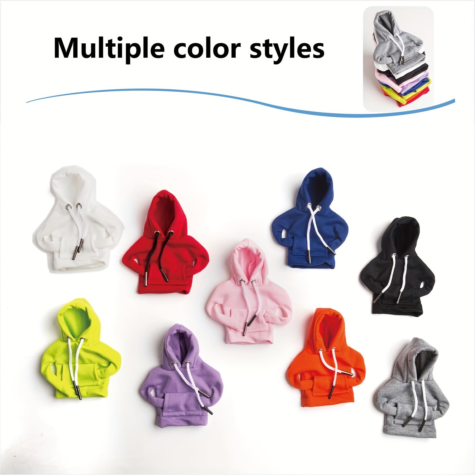 Mini Car Gear Shift Cover Hoodie - Stylish Anthropomorphic Shift Knob Design, Soft Fabric Multi-Color Options (Red/Blue/Pink/Grey/Black) Fit for Most Vehicles, Interior Accessories & Car Decor, Vehicle Style Upgrade | Snug Fi