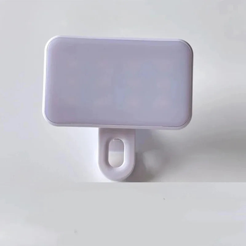 Mini Selfie Fill Light 3 Color Modes Adjustable Brightness Rechargeable Clip on Mobile Phones Computers Photography LED Lights