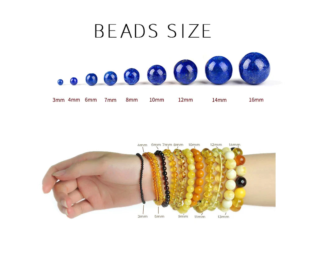 4mm-12mm Blue Tiger Eye Natural Stone Beads Loose Spacer Round Beads for DIY Jewelry Making Bracelet Handmade Accessories 15"