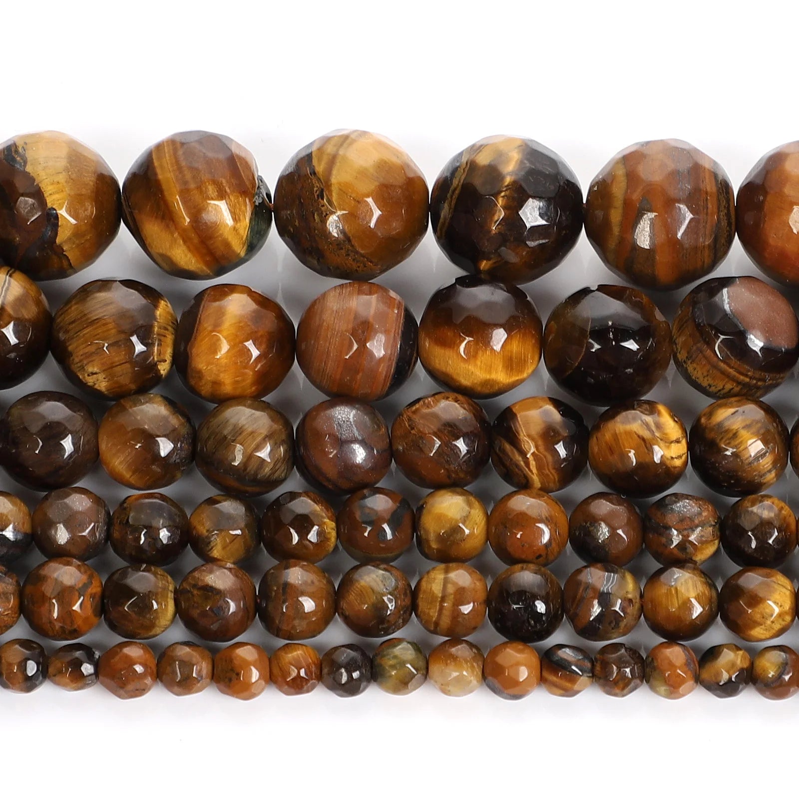AAAAA Natural Stone Beads Yellow Tiger Eye Stone Round Loose Beads For Jewelry Making DIY Bracelet 14inch/Strand 4/6/8/10/12mm