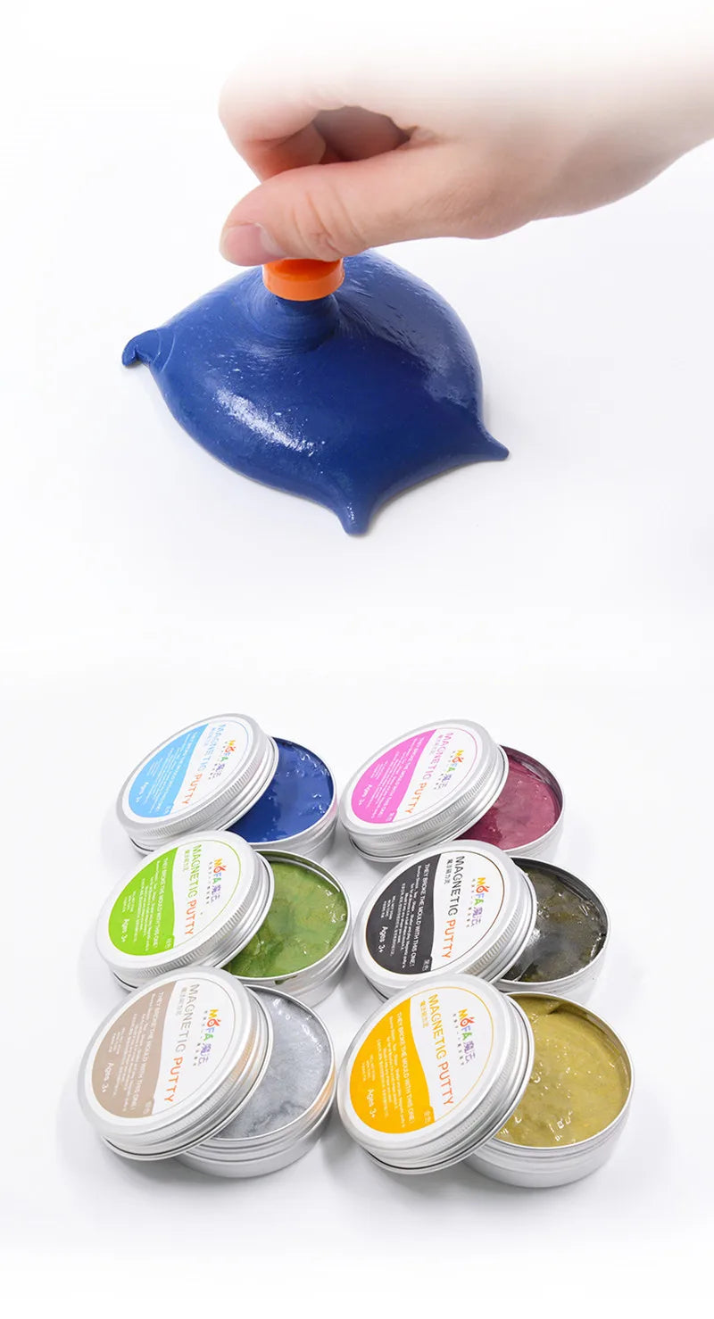 DIY Playdough Plasticine Ferrofluid Magnetic Rubber Mud Magnet Clay toys slime accessories popular toys kids gifts