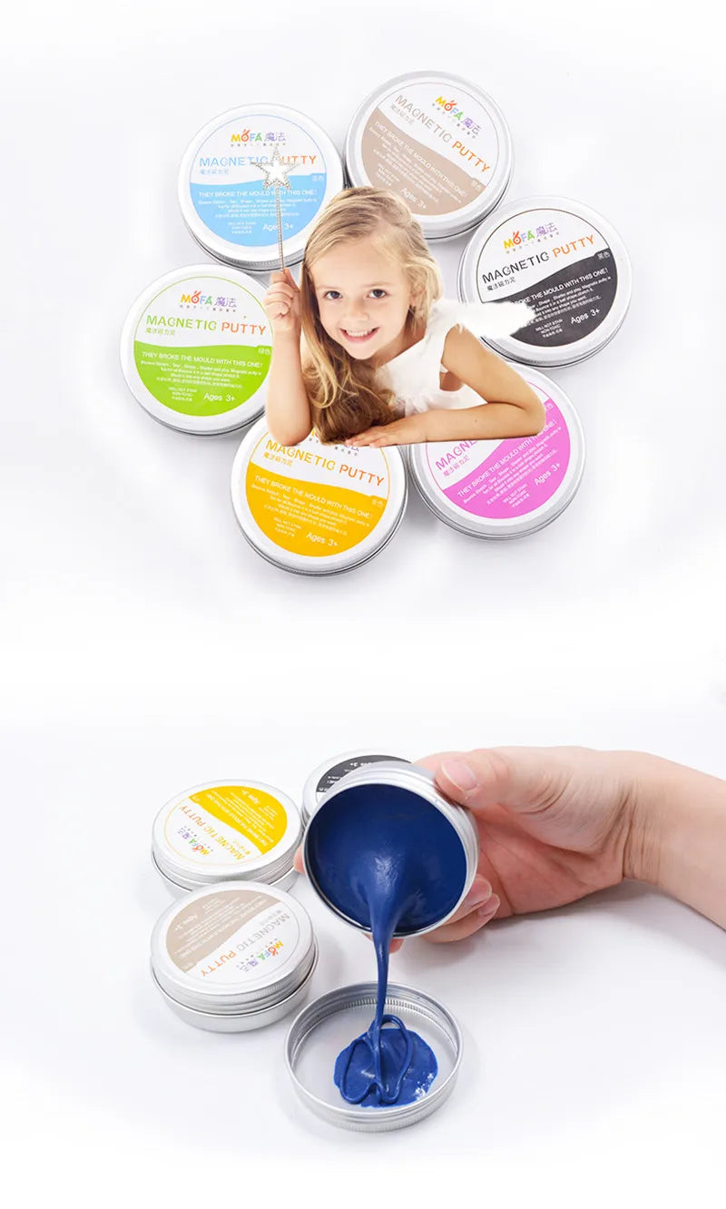 DIY Playdough Plasticine Ferrofluid Magnetic Rubber Mud Magnet Clay toys slime accessories popular toys kids gifts