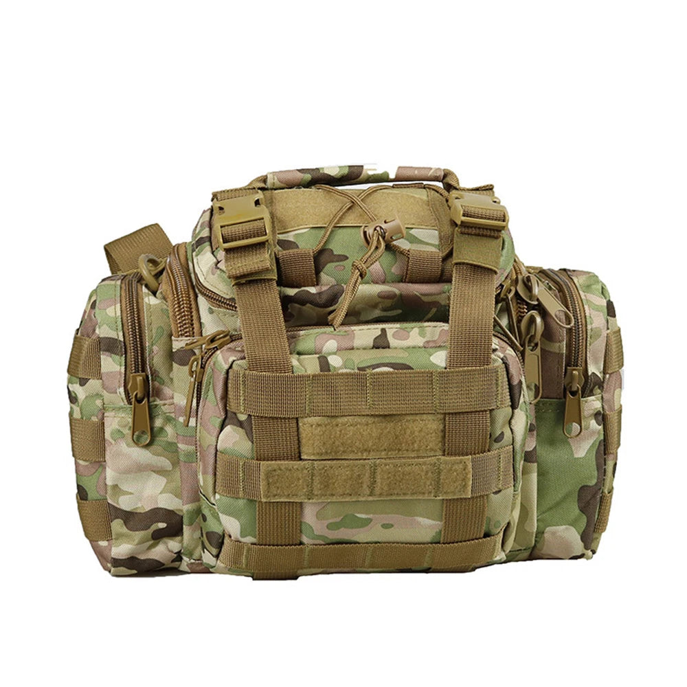 Outdoor Tactics Universal MOLLE Camo Fanny Pack Waterproof Hunting Fishing Bag Adjustable Cross-Body Luggage Camera Bag