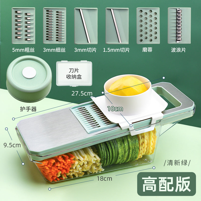 Beige Grater Slice Multifunctional Stainless Steel Door Panel