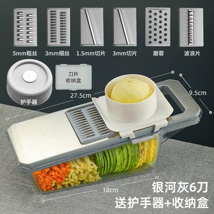 Beige Grater Slice Multifunctional Stainless Steel Door Panel