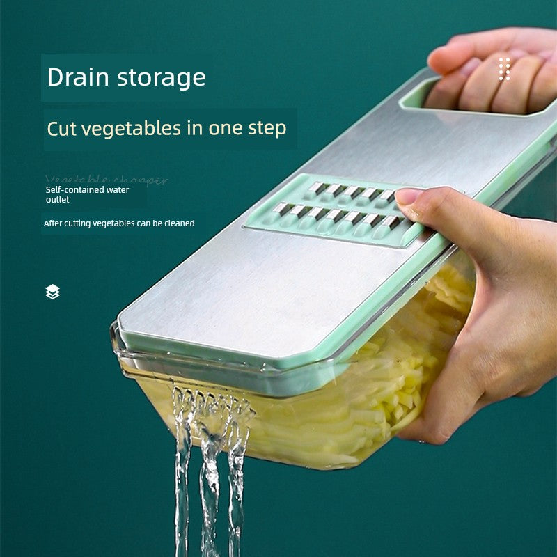Beige Grater Slice Multifunctional Stainless Steel Door Panel