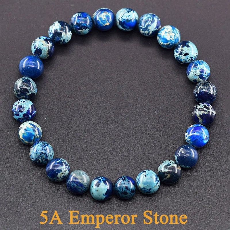 Real 5A Natural Lapis Lazuli Stone Bead Bracelets Homme Original High Quality Energy Healing Jewelry for Women Men Birthday Gift