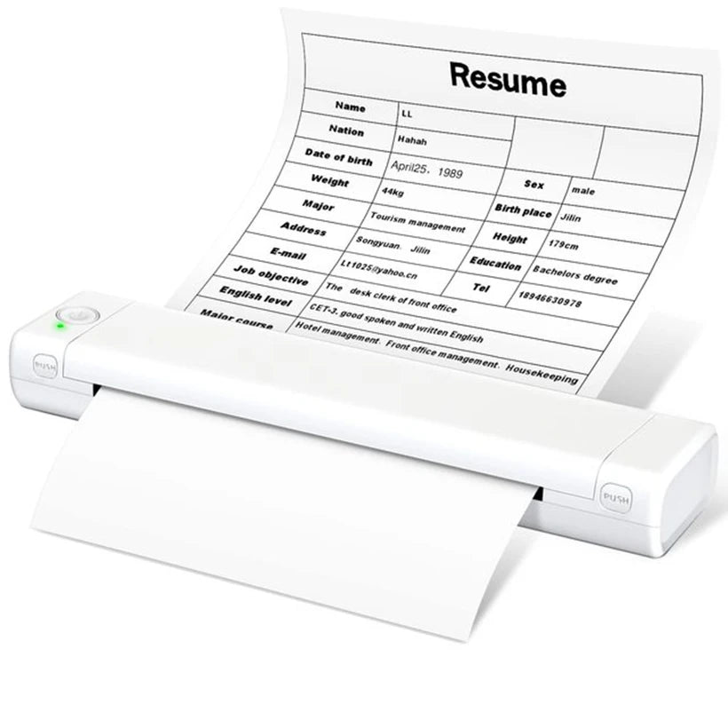 Phomemo M08F A4 Portable Thermal Printer Supports A4 Thermal Paper PJ-722 PJ-763 Wireless Thermal Compact Printer