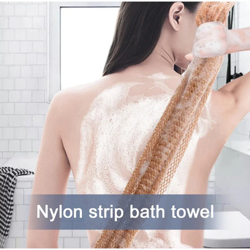 African Bath Rubbing Towel Exfoliating Net Sponge Cleansing Long Strip Bath Towel Instant Bath Ball Usage  Shower Cleaning Strip