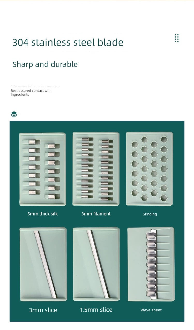 Beige Grater Slice Multifunctional Stainless Steel Door Panel
