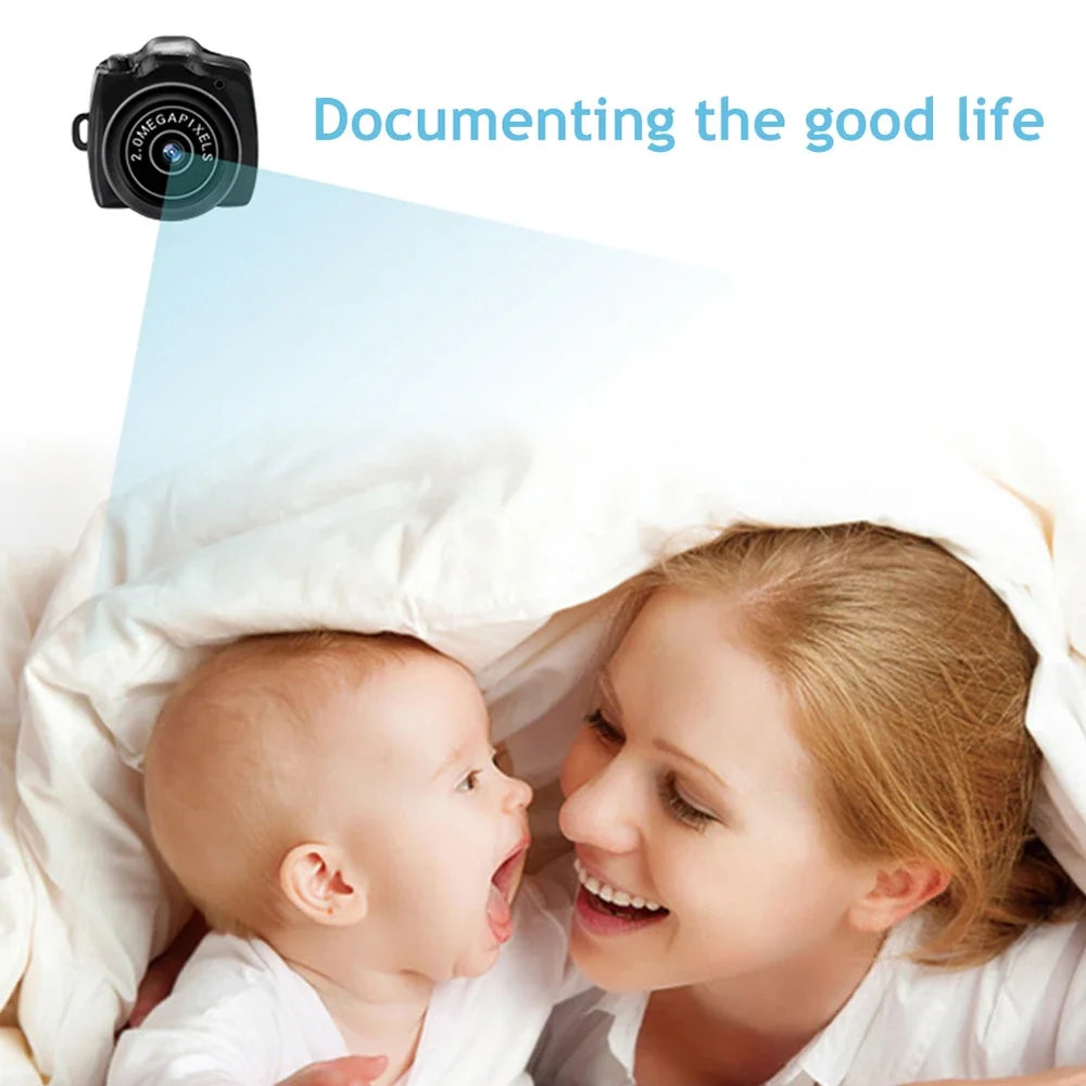 Y2000 Mini Camera Portable Audio Video Recorder Ultra Small Body Camera Sport DV DVR Security Protection Surveillance Camcorder