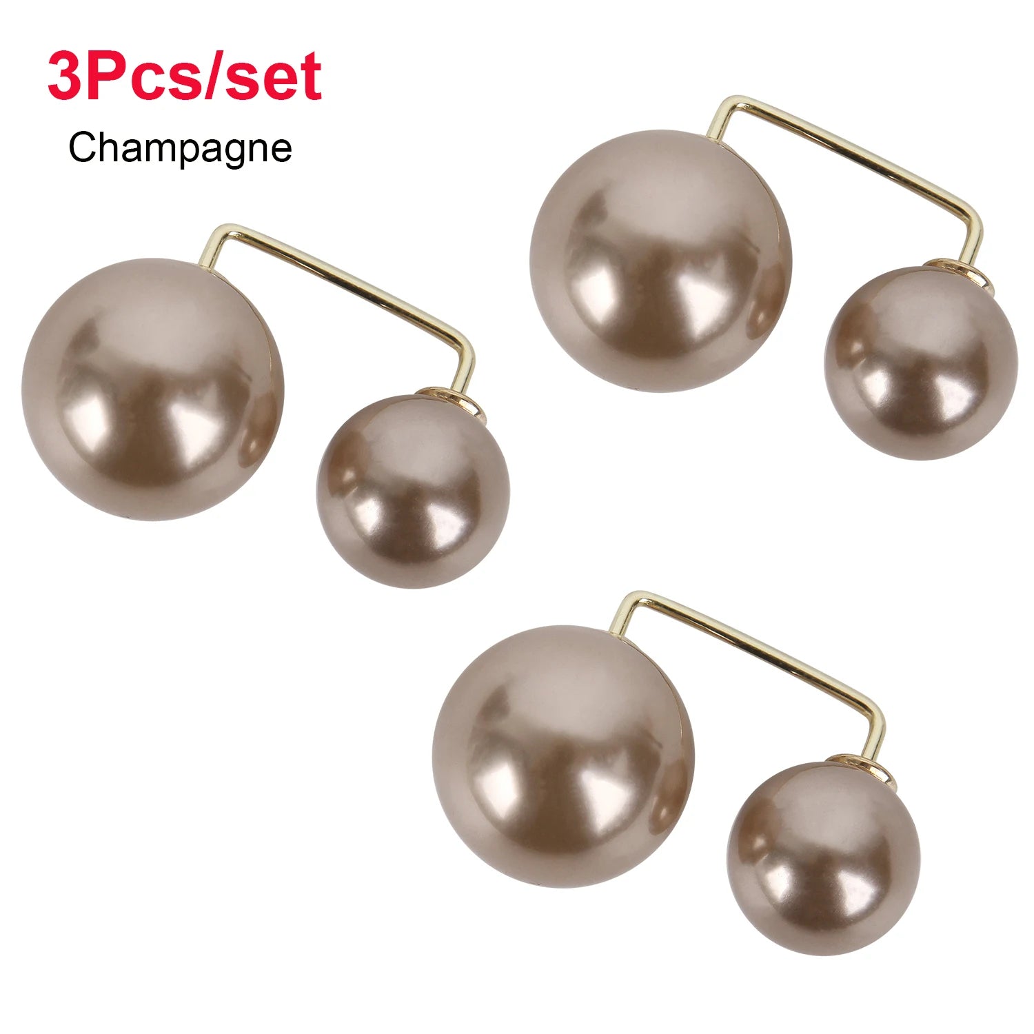Pearl Brooches Set Waist Buckle Cardigan Jeans Button Brooch Pins Women Sweater Coat Anti Fall Pearls Clothes Pin Decoration