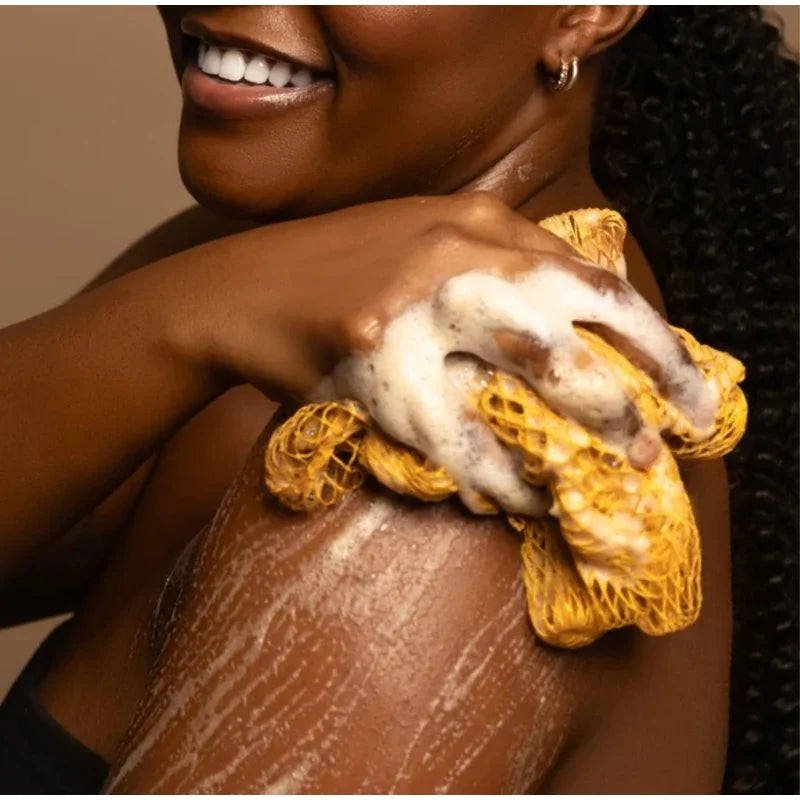 African Bath Rubbing Towel Exfoliating Net Sponge Cleansing Long Strip Bath Towel Instant Bath Ball Usage  Shower Cleaning Strip
