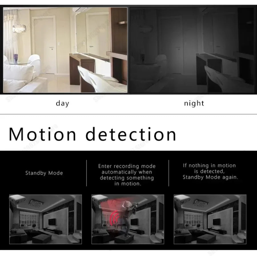 Smallest Mini Camera WIFI 1080P HD IR Night Vision Body Cam Built-in Battery IP Remote Monitoring Camcorders Invisible Espia Cam