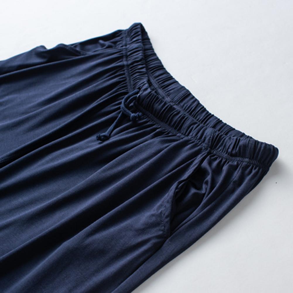 Men Silky Shorts Modal Summer Men Pajama Shorts Stay Cool Comfortable Men Shorts All-match Drawstring Shorts Men Accessories