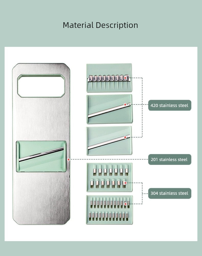 Beige Grater Slice Multifunctional Stainless Steel Door Panel