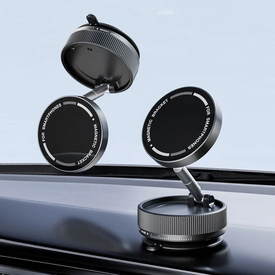 Vacuum Magnetic Car Phone Holder Foldable Suction Cup Kitchen Mirro Gym Bath Shower for Iphone 16 15 14 13 12 11 Pro Max Samsung