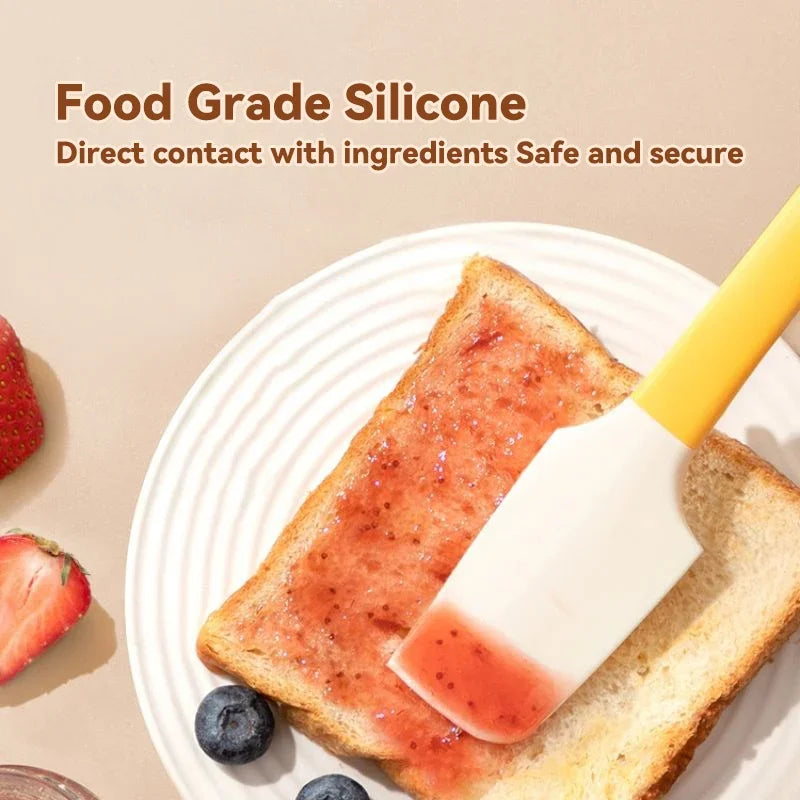 Silicone Butter Spatula Jam Spreader for Breakfast Bread Spread Kitchen Gadgets BPA-free Heat Resistant NonStick Baking Spatula