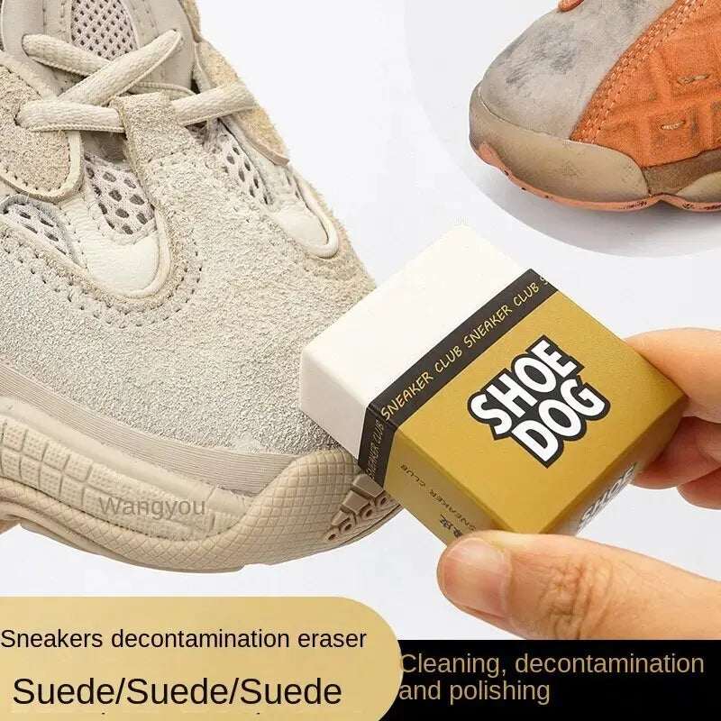 2pcs Shoes Eraser Portable Suede Sheepskin Matte Leather Fabric Care Shoes Cleaning Leather Cleaner Rubber Block Shoe Brush