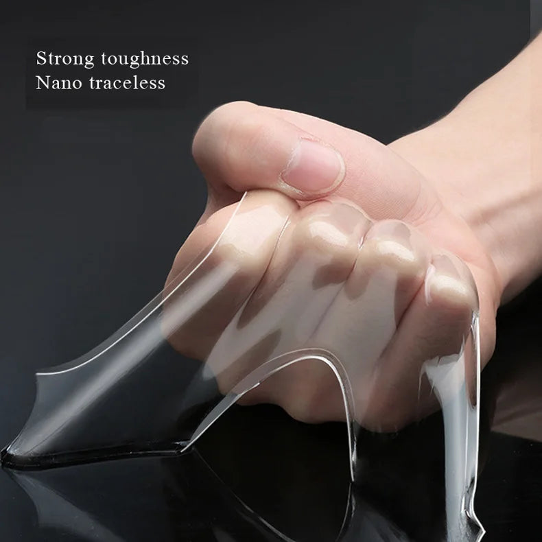 Nano Tape Waterproof Wall Stickers Traceless Removable Kitchen Bathroom Accessories Home Decor Transparent Double Sided Tapes