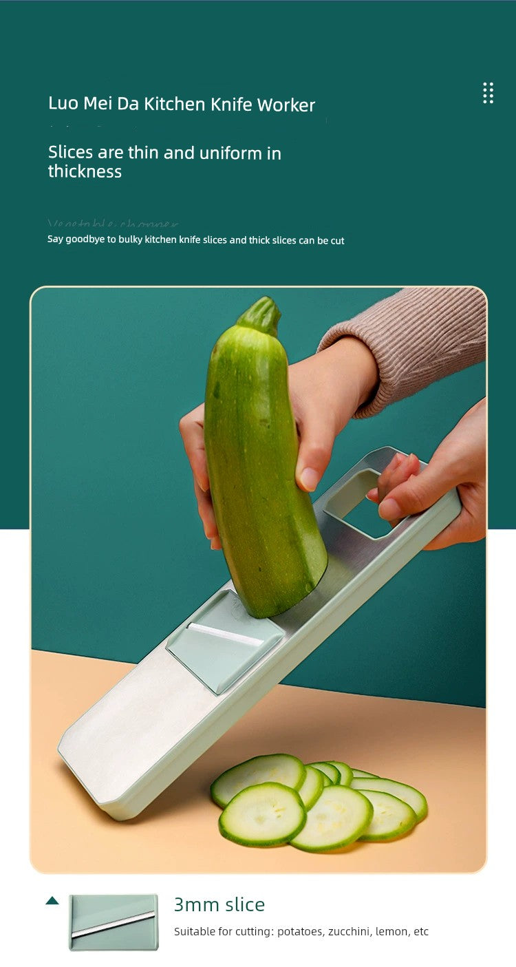 Beige Grater Slice Multifunctional Stainless Steel Door Panel