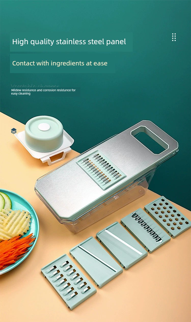 Beige Grater Slice Multifunctional Stainless Steel Door Panel