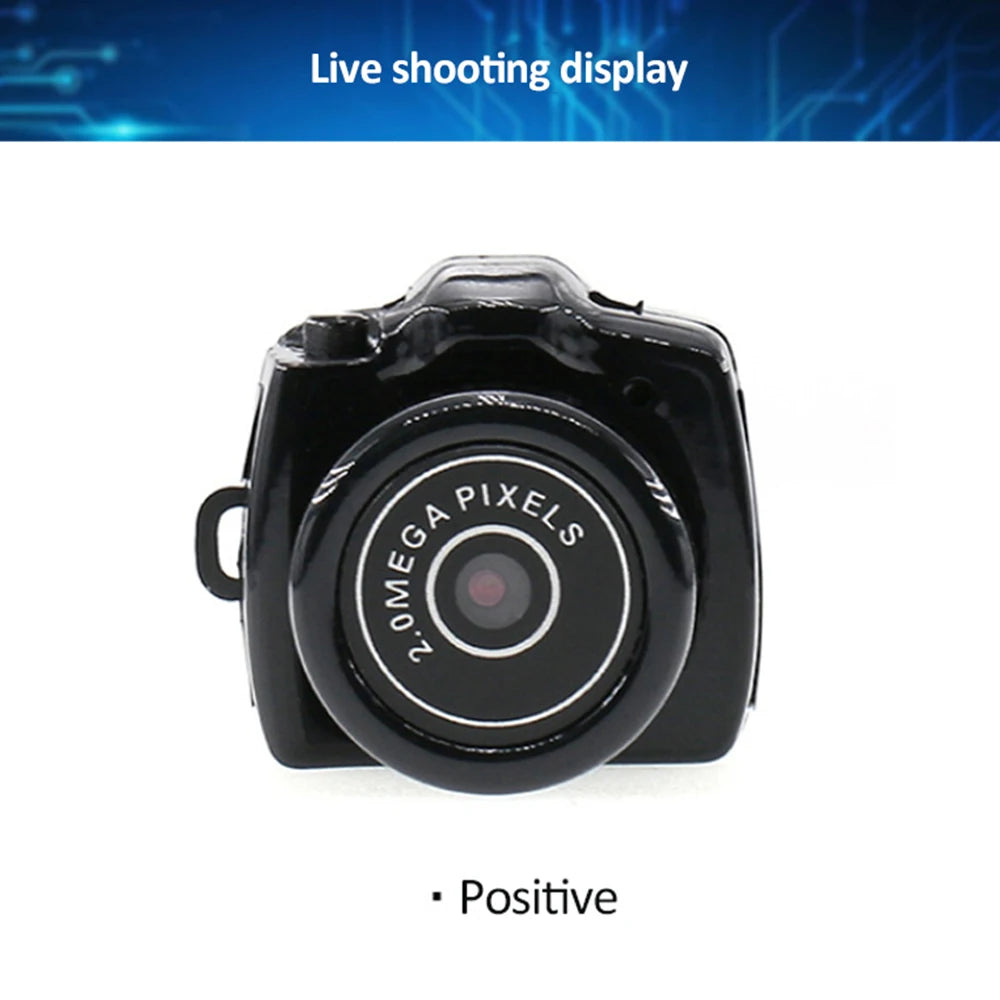 Y2000 Mini Camera Portable Audio Video Recorder Ultra Small Body Camera Sport DV DVR Security Protection Surveillance Camcorder