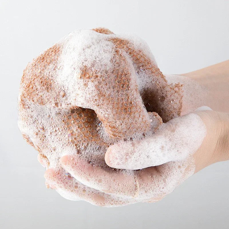 African Bath Rubbing Towel Exfoliating Net Sponge Cleansing Long Strip Bath Towel Instant Bath Ball Usage  Shower Cleaning Strip