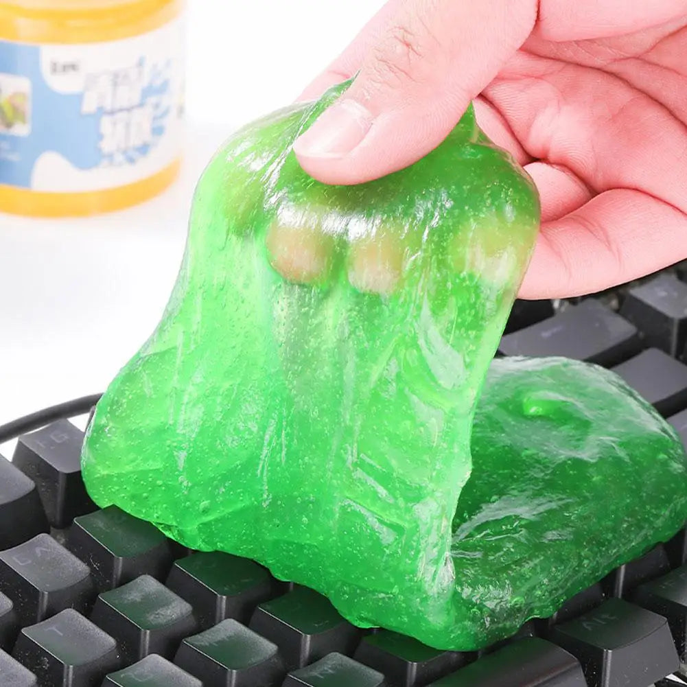 4-colours Car Cleaning Gel Reusable Keyboard Cleaner Vent Cleaner Slime Dust Dirt Removal Multiuse Air Gel Automobile Tool D3B4