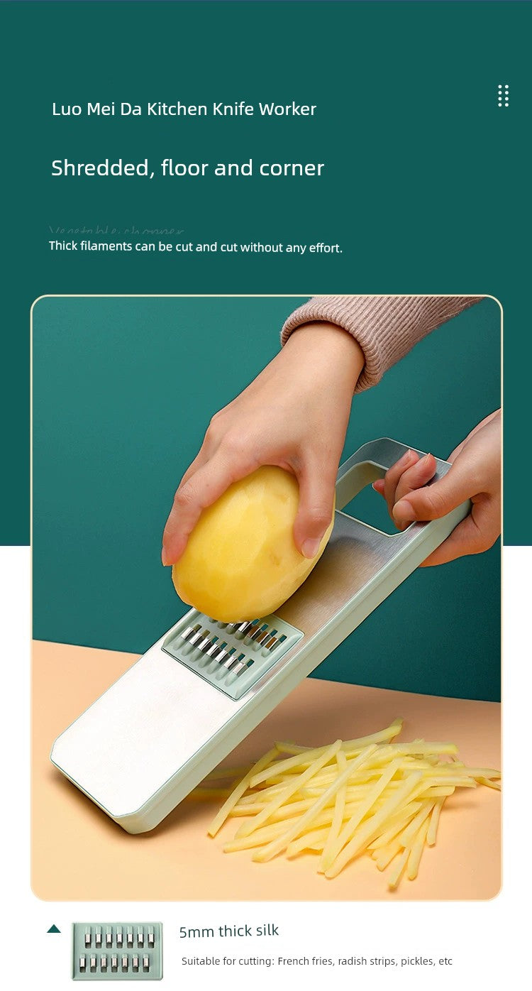 Beige Grater Slice Multifunctional Stainless Steel Door Panel