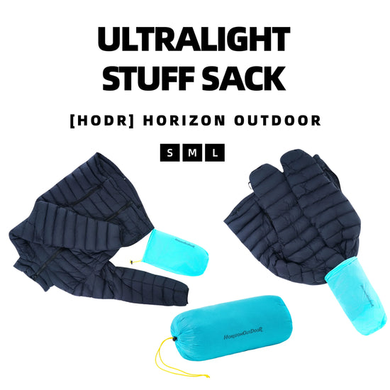 [HODR] Ultralight Stuff Sack Ultra-SIL Ripstop Water-Resistant Ultralight Ditty Bags Drawstring for Traveling Hiking Backpacking