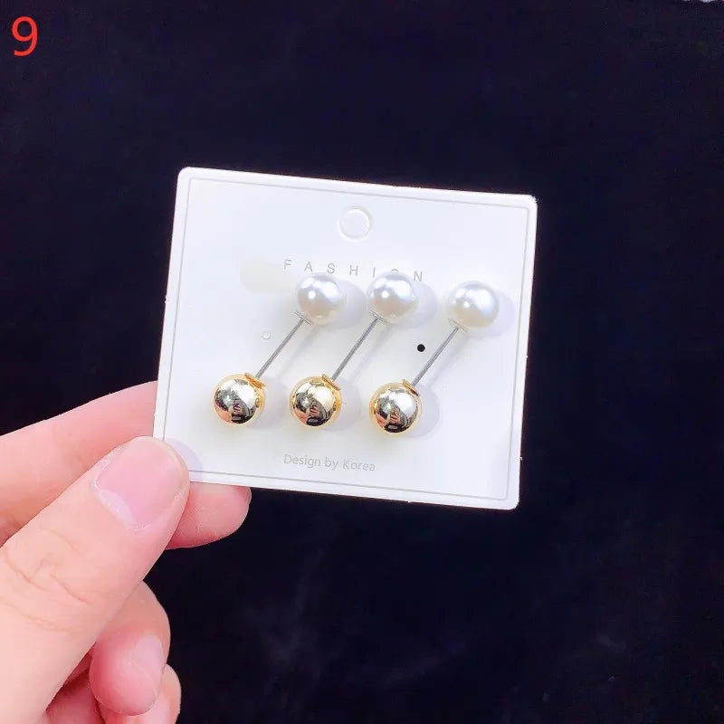 Pearl Brooches Set Waist Buckle Cardigan Jeans Button Brooch Pins Women Sweater Coat Anti Fall Pearls Clothes Pin Decoration