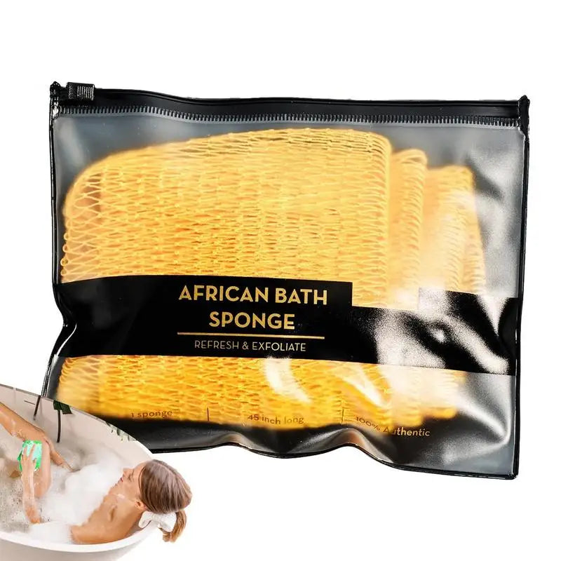 Colorful African Net Cloth Washcloth Body Exfoliator Reusable Bath Sponge Washcloth African Scrubbing Long Net Rag Shower