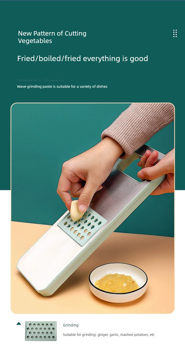 Beige Grater Slice Multifunctional Stainless Steel Door Panel