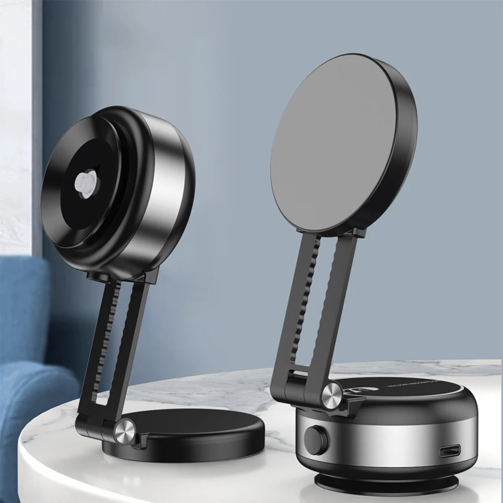 Magnetic Suction Cup Phone Mount for iPhone 16 15 14 Pro Max 360° Adjustable Vacuum Phone Holder for Car/Mirror/Smooth Surface