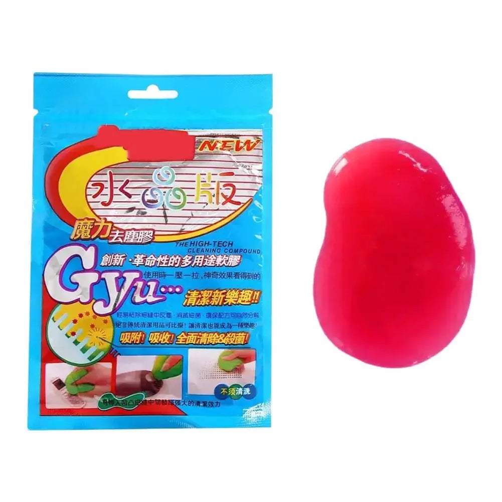4-colours Car Cleaning Gel Reusable Keyboard Cleaner Vent Cleaner Slime Dust Dirt Removal Multiuse Air Gel Automobile Tool D3B4
