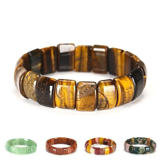 Natural Stone Colorful Tiger Eyes Beads Bangles Men Woman Bracelets Jewelry Gift Energy For Summer Gift