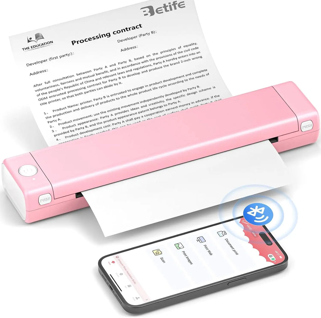 Phomemo M08F A4 Thermal Paper for M08F, PJ762/PJ763MFi, MT800/MT800Q, A4 Portable Printers, M08F Printer Paper, 8.27" x 11.69"